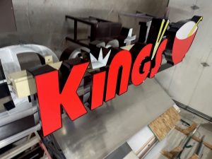 Wales Outdoor Signs lighted channel letters kings2 client 300x225